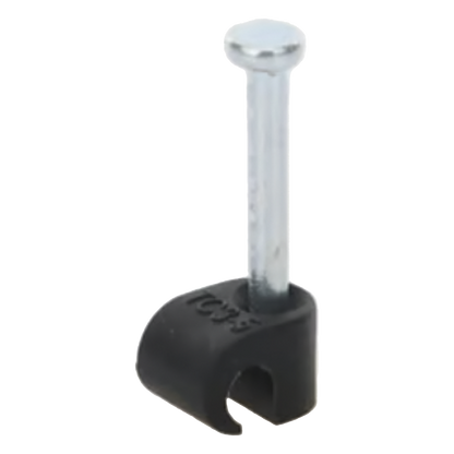 Grapa negra para Fibra óptica redonda de 3 mm (100pzs) (3101-00400)