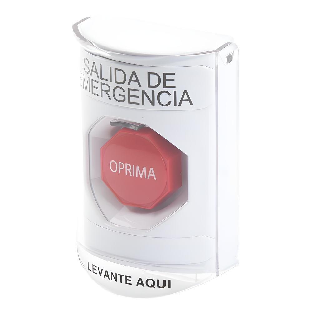 Botón Multipropósito, Texto Salida De Emergencia, Llave para Restablecer, Bocina Integrada De Alarma, Tapa De Policarbonato, 2 Relevadores forma C