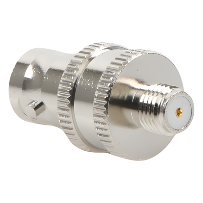 Adaptador en Línea de Conector BNC Hembra a SMA Hembra Corto / Celulares Motorola, Níquel/ Oro/ Teflón