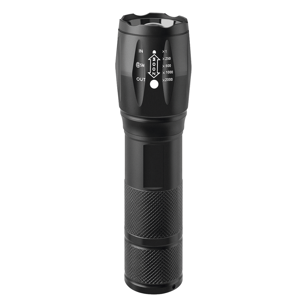 Linterna LED de Aluminio, 800 Lúmenes, IPX4, Resistente al Agua