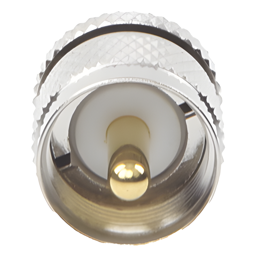 Adaptador en Línea de Conector SMA Hembra a UHF Macho (PL-259), Níquel/ Oro/ Teflón