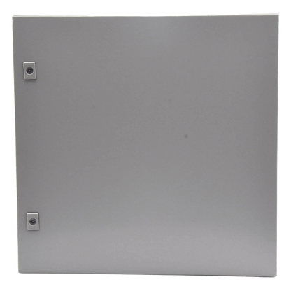 Gabinete de Acero, Nema 4 -IP 66 de 60 x 60 x 25 cm con Platina y certificado UL.