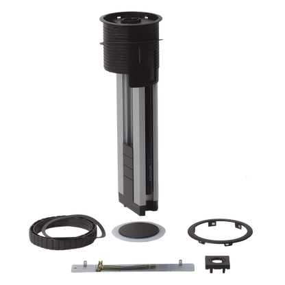 Teleblock Simon K45 para Voz, Datos, Multimedia o Contactos Eléctricos / Capacidad para 5 Módulos K45 / Apertura Automática con Tapa Abatible
