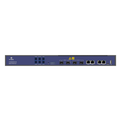 OLT Dual de 2 Puertos XGSPON/GPON con WDM Integrado/ 4 Puertos Uplink (2 Puerto Gigabit RJ45 + 2 Puertos SFP/SFP+) / Hasta 512 ONUs