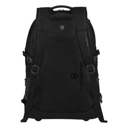 Mochila VX Sport EVO con Ruedas, Mango Telescópico y Correas al Hombro. Fabricada en Poliéster Negro repelente al Agua. Backpack on Wheels.