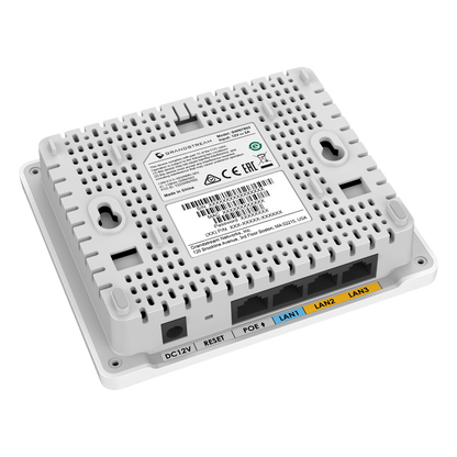 Punto de Acceso Wi-Fi 6 AX3000 / 3 Gbps / 2 Puertos Gigabit con PoE / MU-MIMO 2x2 (2.4GHz) y 3x3 (5GHz) / Hasta 256 Clientes Simultáneos / Cobertura