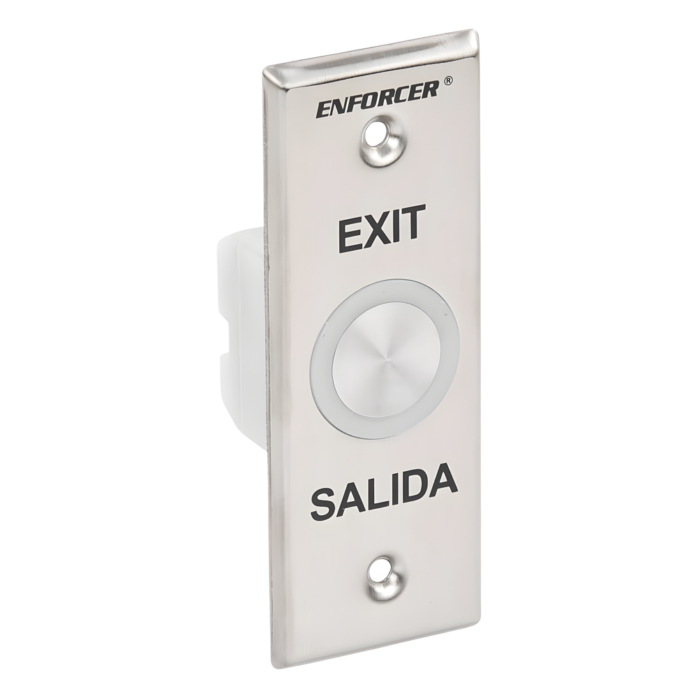 Botón de Salida con Aro Iluminado Color Verde y Rojo / IP65 / Buzzer / Función Toggle (Enclavado) / Temporizador / Relevador NC/NO/ Uso Exterior e