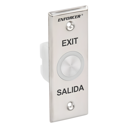 Botón de Salida con Aro Iluminado Color Verde y Rojo / IP65 / Buzzer / Función Toggle (Enclavado) / Temporizador / Relevador NC/NO/ Uso Exterior e