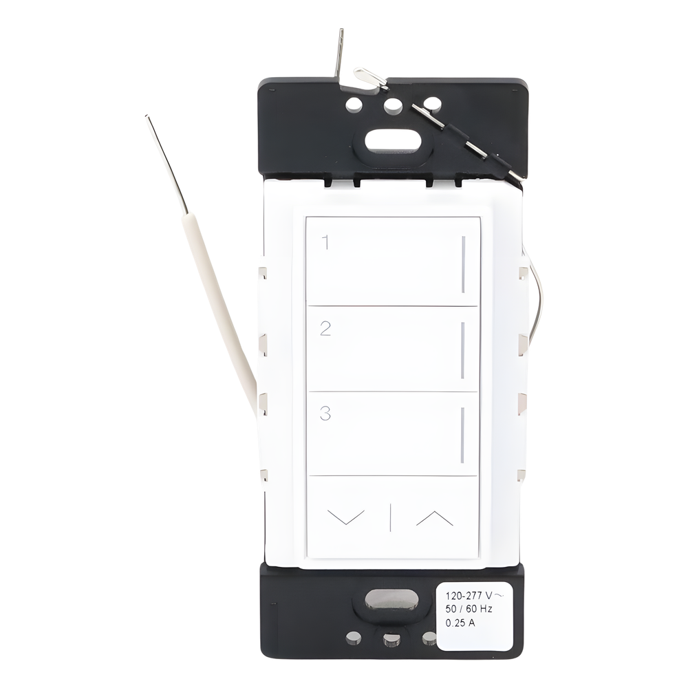Teclado inalámbrico Sunnata RF de 3 botones con subir/bajar para escenas de iluminación, sistema RadioRA 3