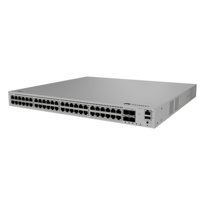 Switch eKit Distribución/Core MultiGigabit PoE+ Capa 3 / 48 puertos PoE+ 2.5 Gbps + 4 SFP+ / iStack / PoE Perpetuo (360 W) / Libre de Licenciamiento