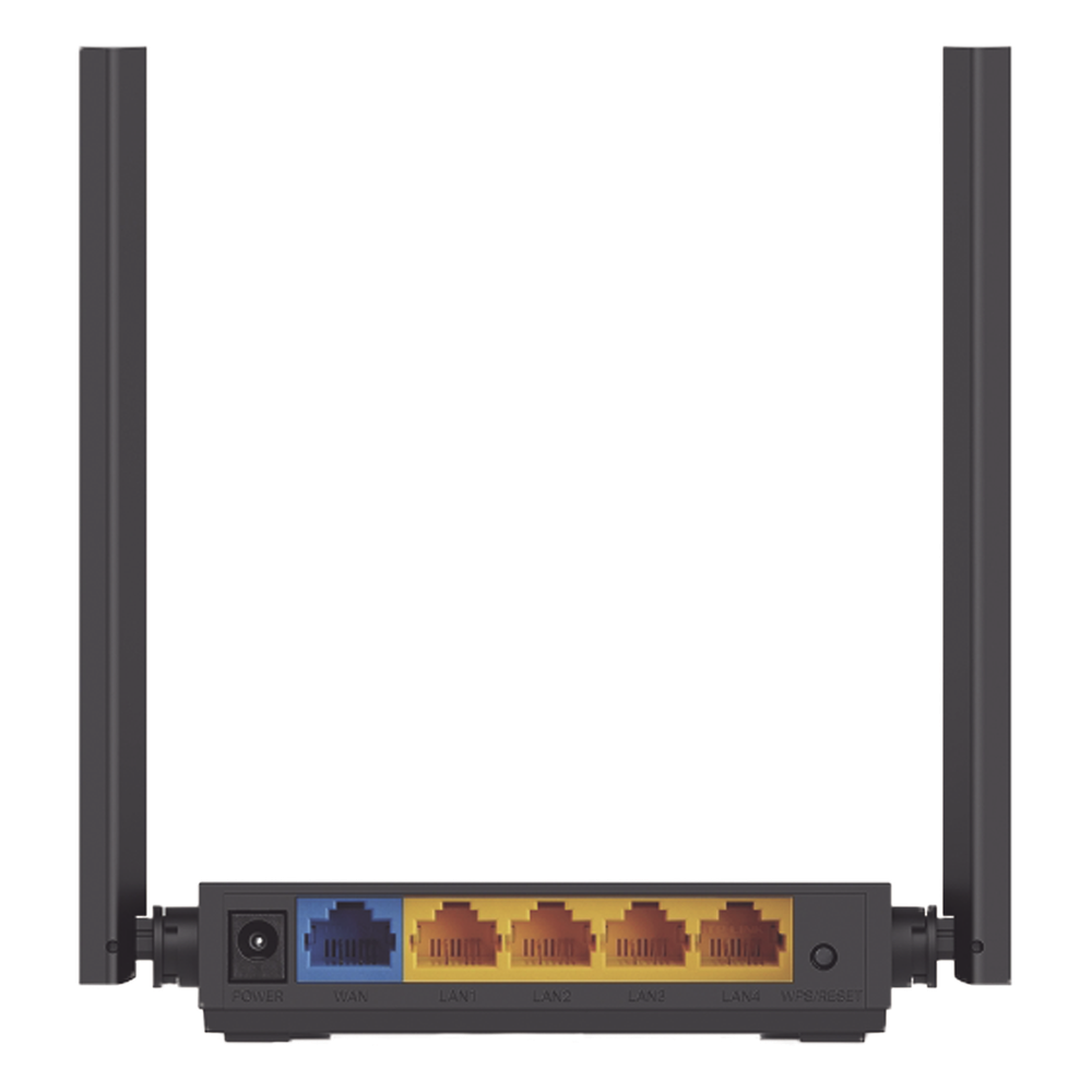 Router Inalámbrico doble banda AC, 2.4 GHz y 5 GHz Hasta 1200 Mbps, 4 antenas externas omnidireccional, 4 Puertos LAN 10/100 Mbps, 1 Puerto WAN