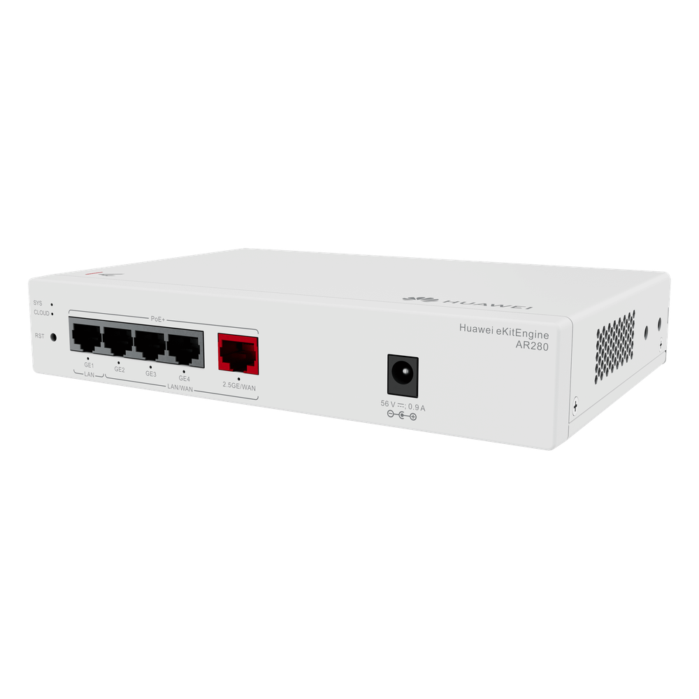 Router eKit para 150 clientes / Controladora para 16 APs / 5 Puertos PoE+ (1 WAN 2.5 Gbps + 1 LAN Gigabit + 3 LAN/WAN gigabit) / Presupuesto PoE 41W