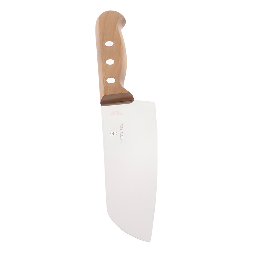 Cuchillo Santoku Wood de 17 cm, Filo con Corte Recto, Estilo Japonés