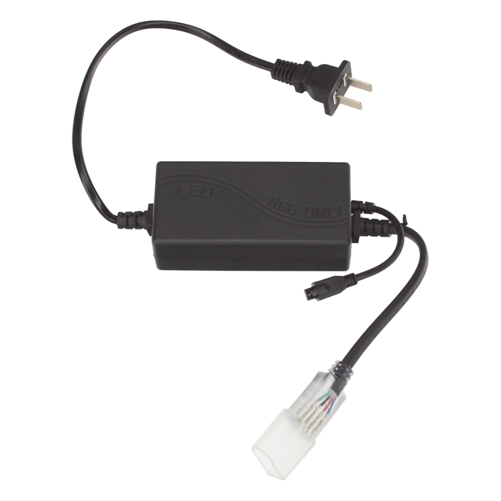 Adaptador de Corriente con Control de Funciones Remoto para Manguera Neón LED RGB JUML-5050-03.