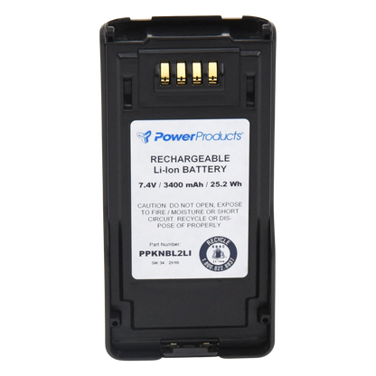 Batería Li-Ion 3400 mahA para radios Kenwood series NX-5200/ 5300/ 5400 (IP67)