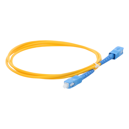 Jumper de Fibra Óptica Monomodo SC/UPC-SC/UPC Simplex de 1 Metro (3.28 Pies), 3mm