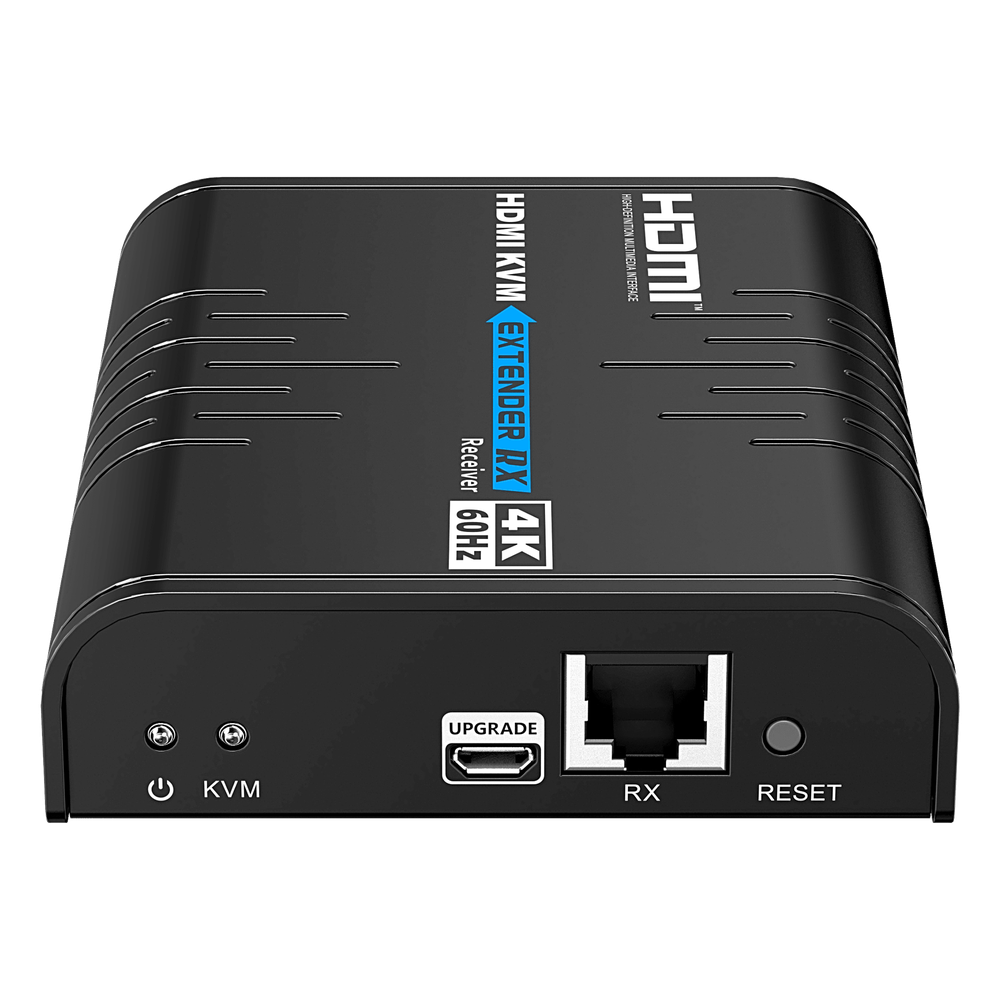Extensor KVM HDMI 4K a 60 Hz | Transmisión hasta 120 mts con CAT6 | Resolución 4096x2160@60Hz | Ancho de Banda 18Gbps | HDCP1.4 y HDCP2.2 | Latencia