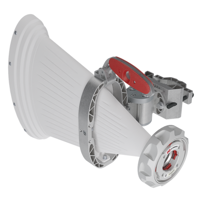 Antena Sectorial Asimétrica de 90° 4900 - 7125 MHz, 15 dBi con soporte mejorado, listas para TwisPort sin pérdida