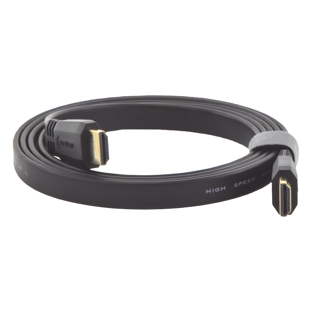 Cable HDMI 2.0 Plano de 1.5 Metros (4.92 Pies) / 4K@60Hz / HDR / 3D / HEC (Canal Ethernet HDMI) / ARC (Canal de Retorno de Audio / Color Profundo de