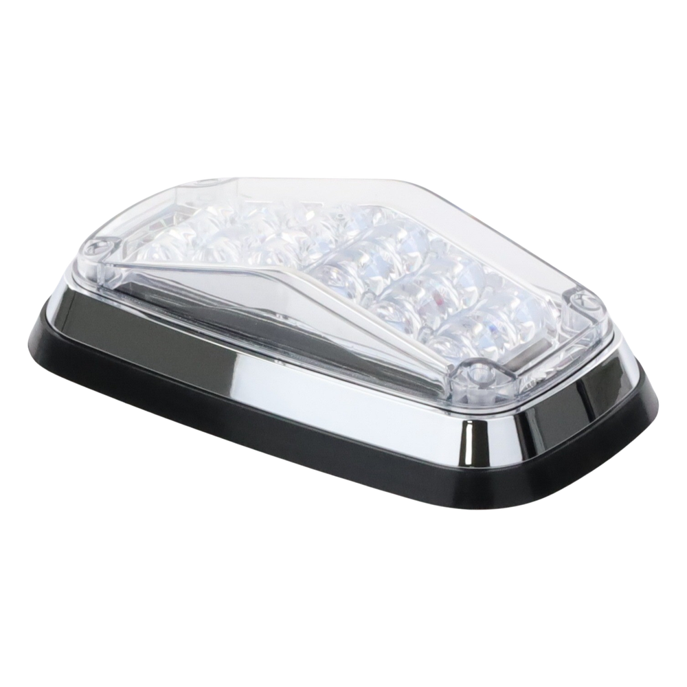 Luz de advertencia 8 X 4", Color Rojo / Claro, IP67, SAE, Ideal para Ambulancias