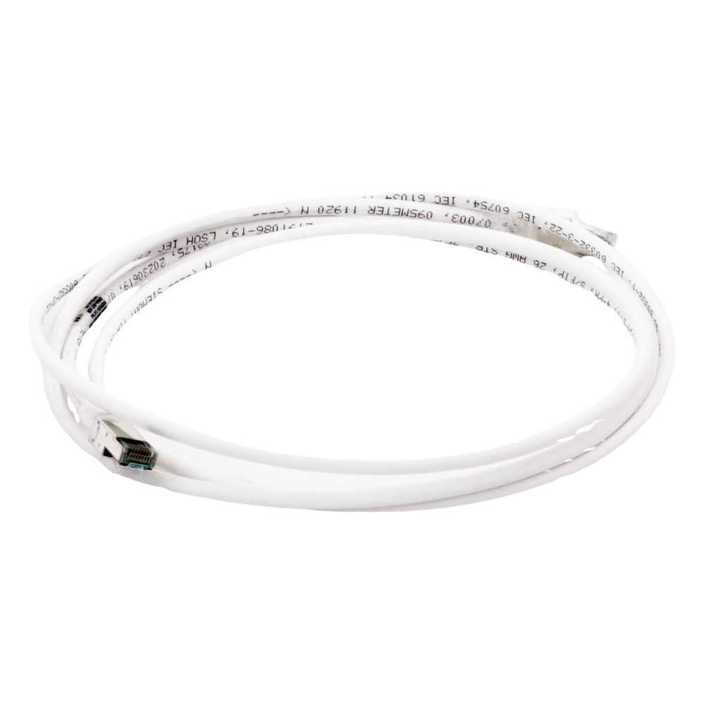 Patch Cord Z-MAX Cat6A S/FTP, CM/LS0H, 2.13 Metros (7 Pies), Color Blanco, Versión Bulk (Sin Empaque Individual)