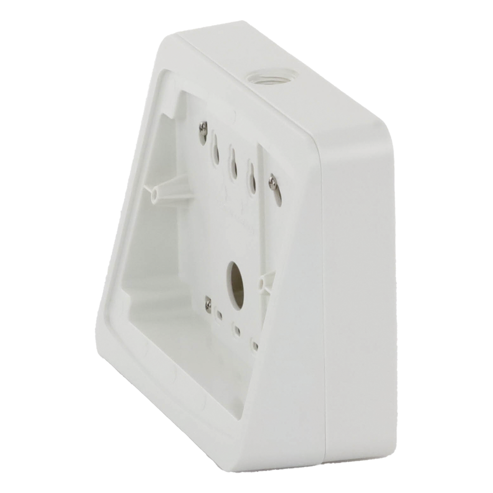 Kit de caja de montaje en superficie color blanco con cuña de visualización angulada de 15 grados para anunciador remoto