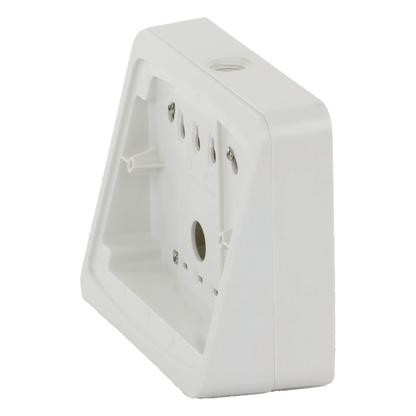 Kit de caja de montaje en superficie color blanco con cuña de visualización angulada de 15 grados para anunciador remoto