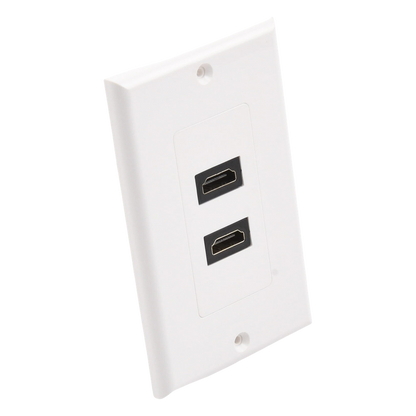 Placa de Pared de 2 Puertos HDMI Hembra a Hembra