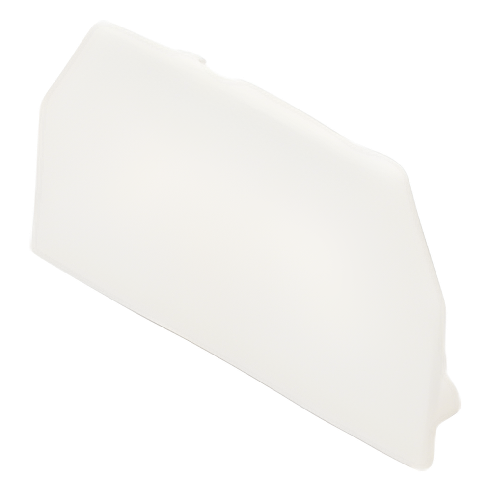 Tapa Final, para uso con canaleta T45, Material PVC Rígido, Color Blanco Mate