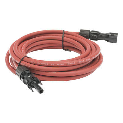 Cable Fotovoltaico, 2.5 m, Rojo, Calibre 10 AWG con Terminal MC4-M en Ambos Extremos