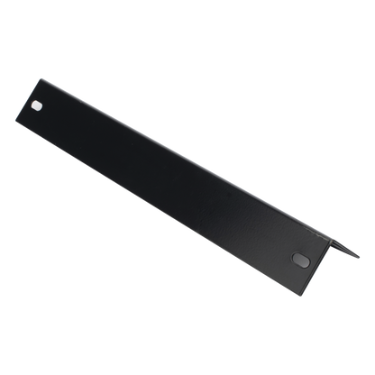 Ménsula Terminal para Escalera Tubular de 1.5" de Peralte y 12" de Ancho, Acabado con Pintura Epóxica Color Negro, Ideal para el Soporte y