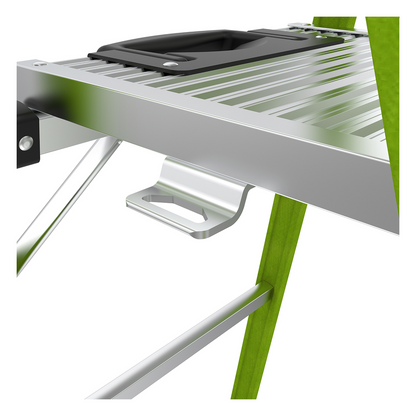 Escalera de Aluminio + Fibra de Vidrio de 1.8m con Soporte para Herramienta. !La Más Liviana del Mundo! (SKU:15406-001)