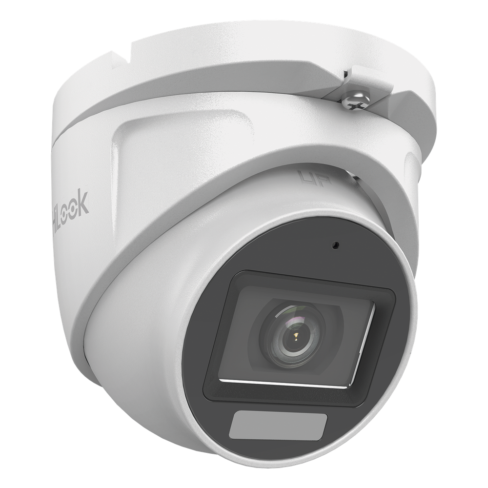 [Dual Light + ColorVu] Turret TURBOHD 3K megapixel / 30 mts IR + 20 mts luz blanca/ Lente 2.8 (105° de Visión) / Exterior IP66 / Audio por Coaxitron