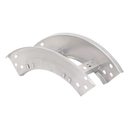 Curva Vertical Exterior de Aluminio de 90° Perfil Z / Peralte 3 1/4" / Ancho 6" / Radio 8" / Incluye Tornillería