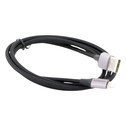 Cable USB-A a Lightning | 1 Metro (3.28 Pies) | Certificado MFi | Carga Rápida 5V/2.4 A | 480 Mbps | Conector C94 | Adecuado para iPhone, iPad y iPod