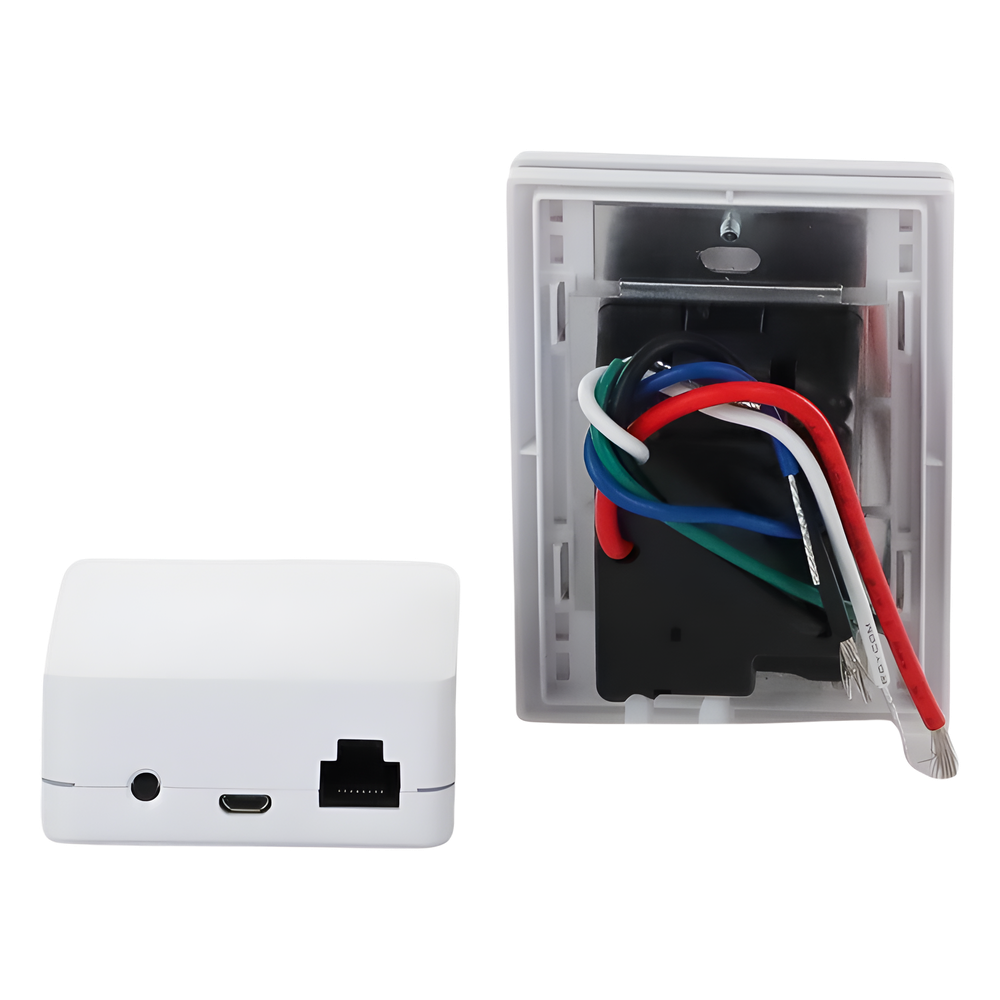 Kit de inicio Caseta Wireless con hub Smart Bridge, interruptor on/off inteligente de 5 A con neutro y placa Claro, control por app y asistentes de