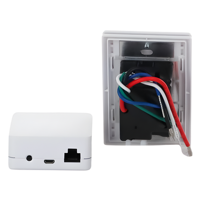 Kit de inicio Caseta Wireless con hub Smart Bridge, interruptor on/off inteligente de 5 A con neutro y placa Claro, control por app y asistentes de