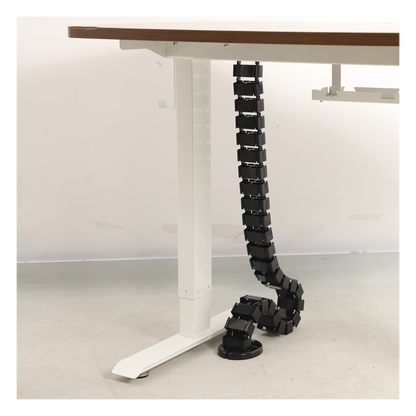 Portacable de Tipo Cadena para Escritorio / Organizador de Cables Vertical Articulado / 1200 mm (47.24 Pulgadas) de Longitud / Evita que los Cables