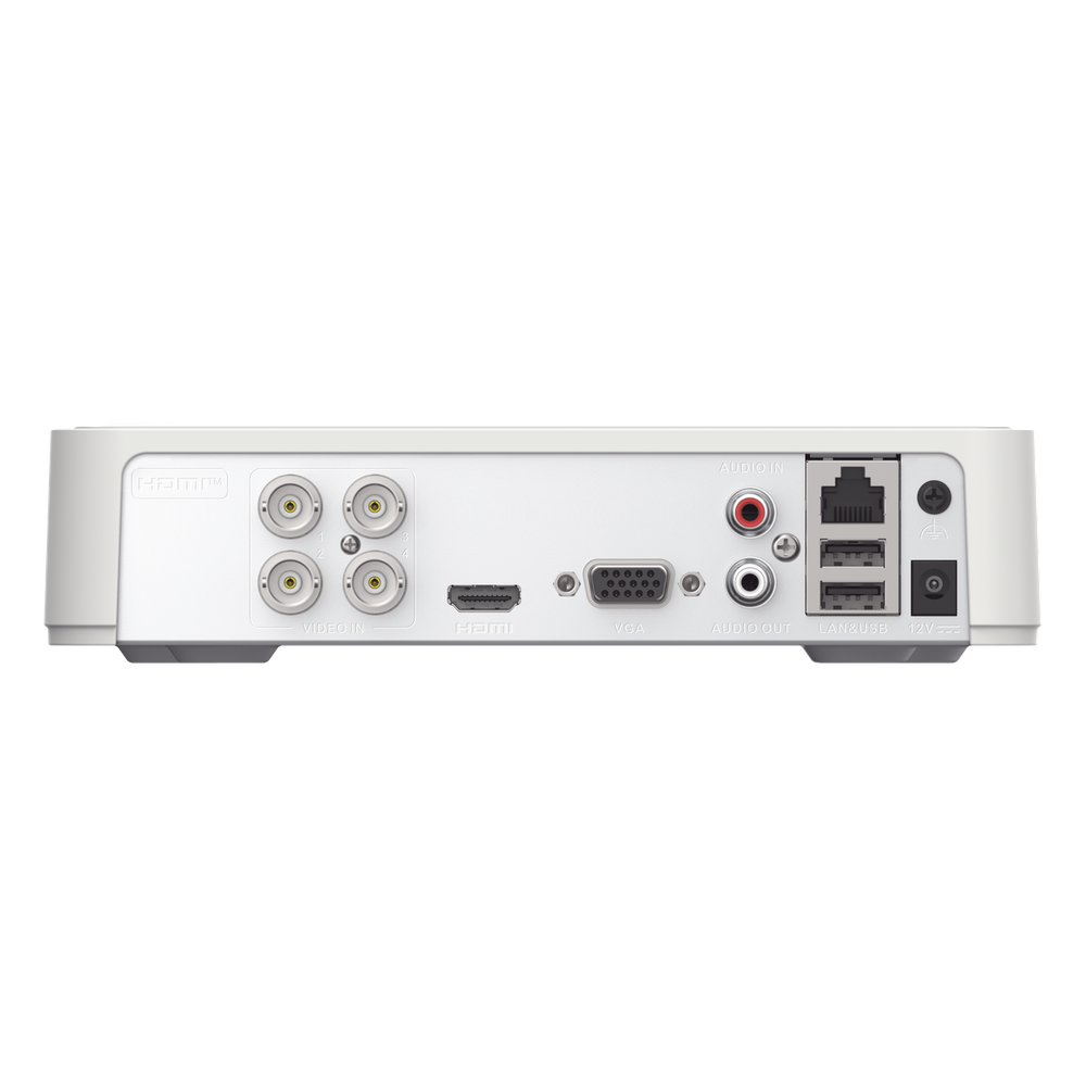 DVR 4 Canales TurboHD + 1 Canal IP / 2 Megapixel (1080p) Lite / Acusense Lite (Busqueda Inteligente Personas Vehiculos) / Audio por Coaxitron y Audio