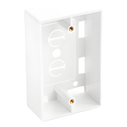 Caja de Pared Universal, Color blanco, Para montaje con Placas de Pared