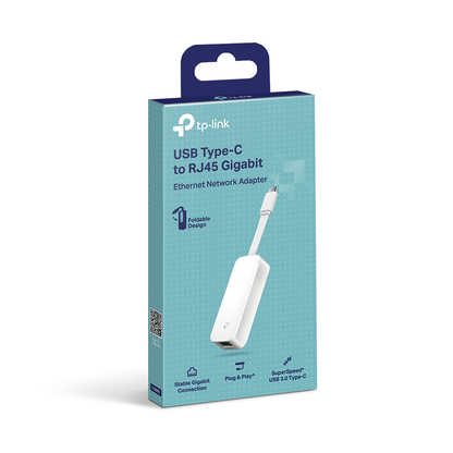 Adaptador de red Ethernet RJ45 10/100/1000Mbps a USB tipo C