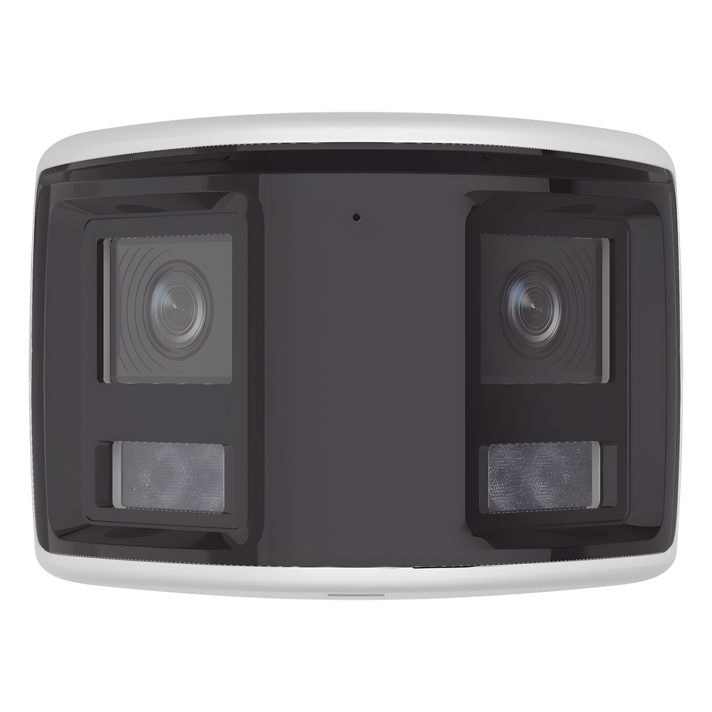 [Dual Light] Bala IP 6 Megapixel / Imagen Panorámica 180°/ PoE / Micrófono y Bocina Integrado / Exterior IP67 / Audio Bidireccional / Alarma Visual y