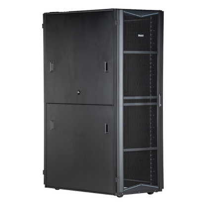 Gabinete FlexFusion para Centros de Datos, 42 UR, 800 mm de Ancho, 1200 mm de Profundidad, Fabricado en Acero, Color Negro
