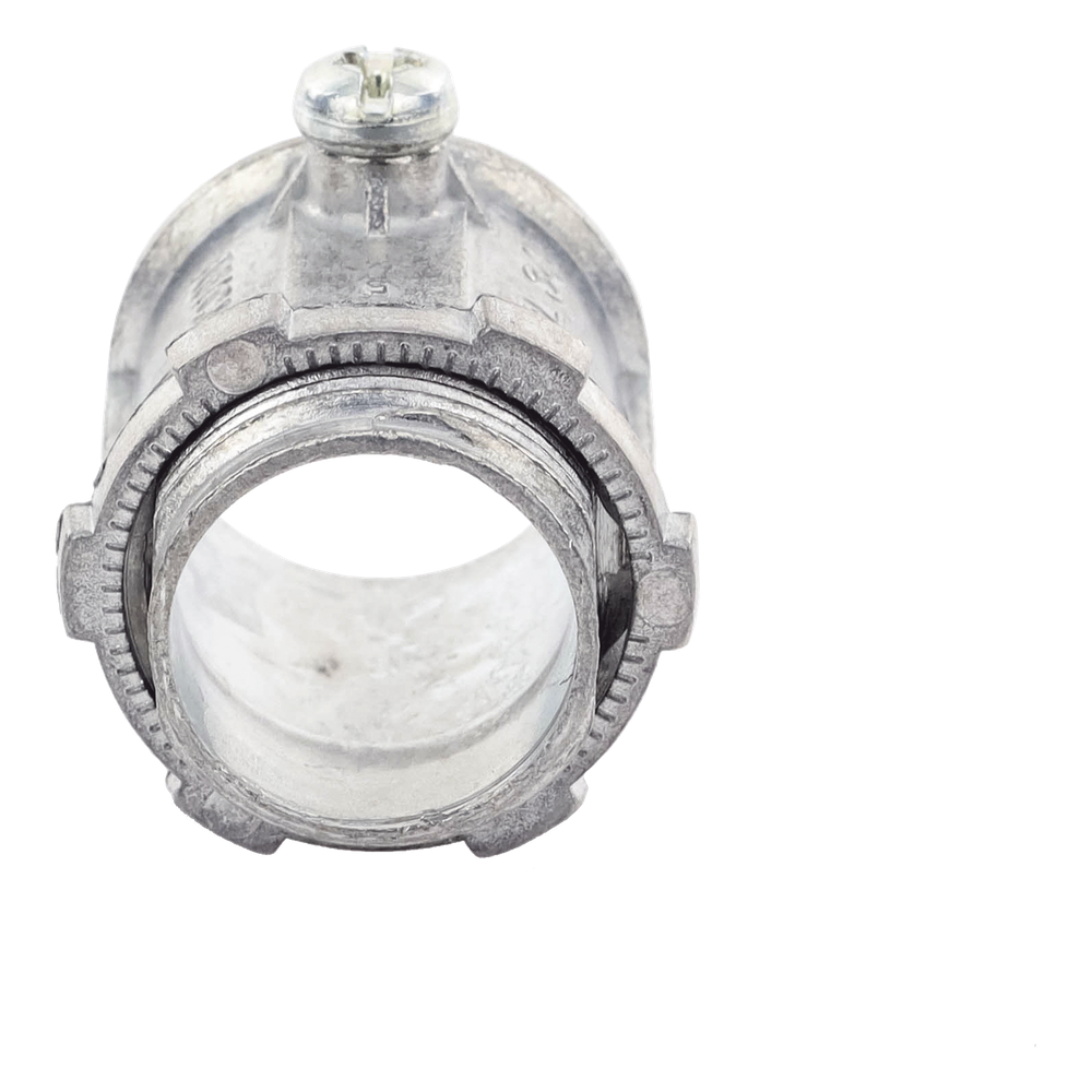 Conector de 3/4" para Tubo Pared Delgada con Tornillos Opresores.