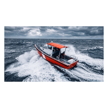 Radio Móvil Marino VHF / 25W / IPX4 / DSC Clase D con GPS / Pantalla LCD / Negro