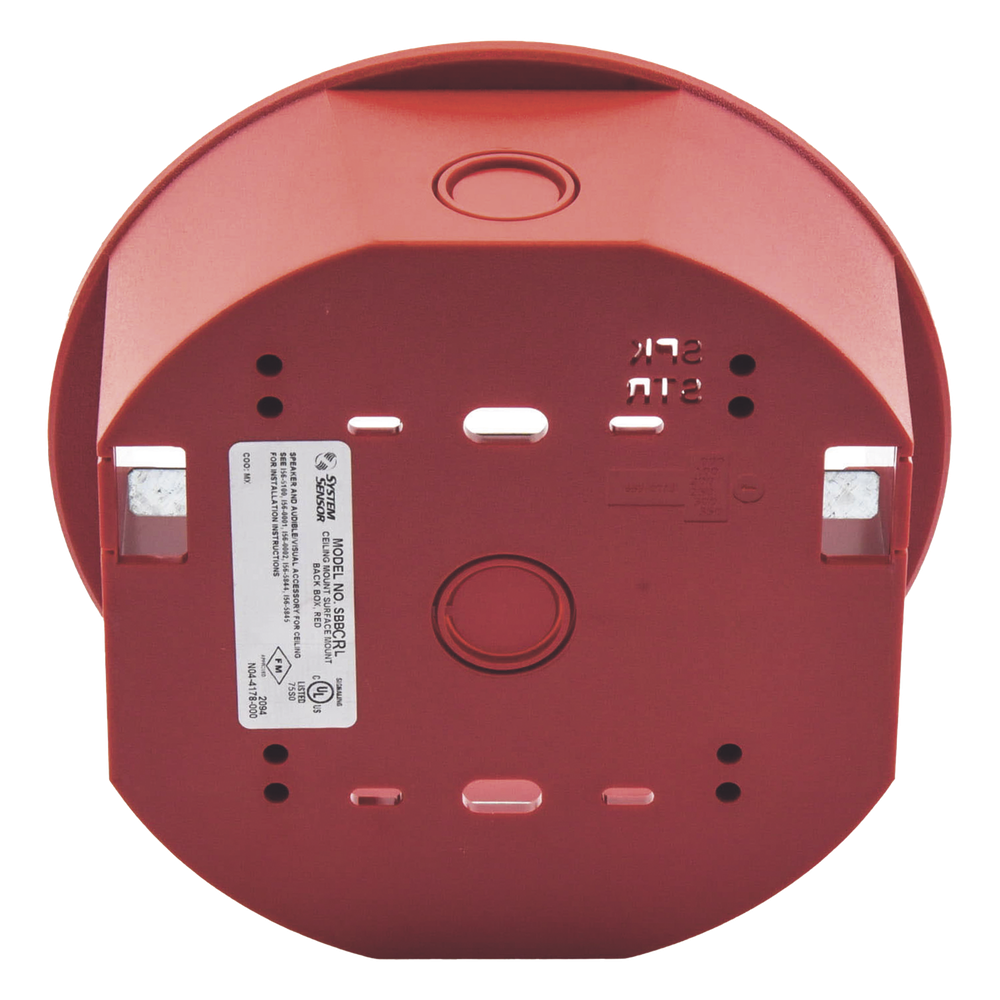 Caja de Montaje en Techo, para Sirena, Color Rojo, Nuevo Diseño Moderno y Elegante
