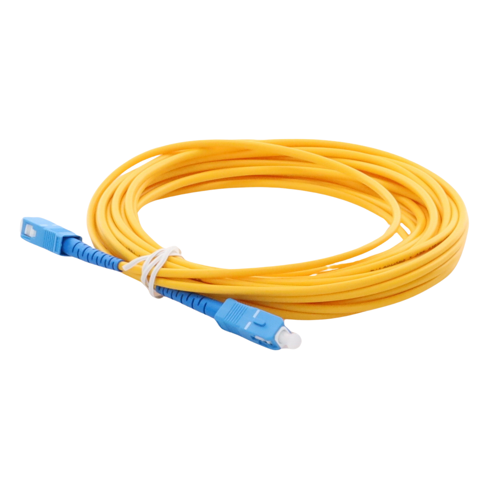 Jumper de Fibra Óptica Monomodo SC/UPC-SC/UPC Simplex de 6 Metros (19.69 Pies), 3mm