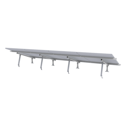 Kit Montaje para Panel Solar, Riel 5 de 5.4m para 4 Módulos de Espesor de 35mm, Vel. de Viento Máx. 190km/h