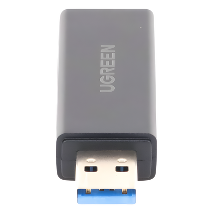 Lector de tarjetas SD portátil USB 3.0 de doble ranura / adaptador de tarjeta de memoria flash concentrador para TF SD Micro SD SDXC SDHC MMC RS-MMC