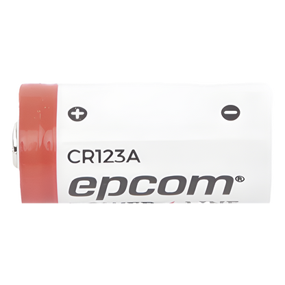 Batería de Litio CR123A / 3V / 1300 mAh / No Recargable / Acero Inoxidable / Operación -40°C a +60°C